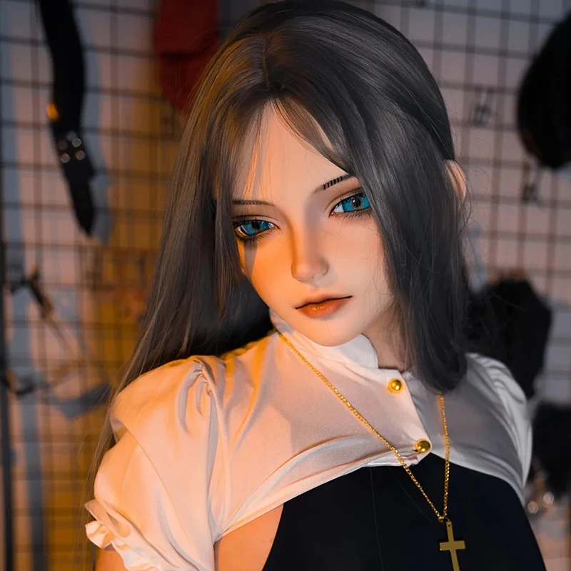 Maski BJD Damskie/Dziewczęce Żywiczne Pół Głowy/Pełna Głowa Kigurumi Oczy Crossdress Cosplay Japońskie Anime Role Lolita Maski Oczy i Peruka