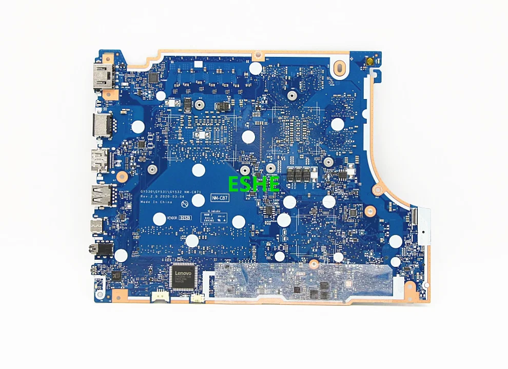 Imagem -02 - Placa-mãe Portátil para Jogos Lenovo Ideapad Cpu I510300h I7-10750h Gpu Gtx1650 4g Nm-c871 mb 3-15imh05 5-15 Imh05