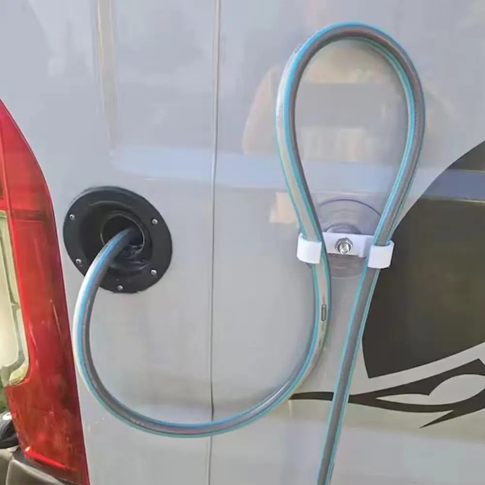 RV خزان المياه ملء المياه خرطوم قوس الأبيض كوب شفط من البلاستيك خرطوم قوس للمنزل متنقل قافلة شاحنة التخييم الملحقات