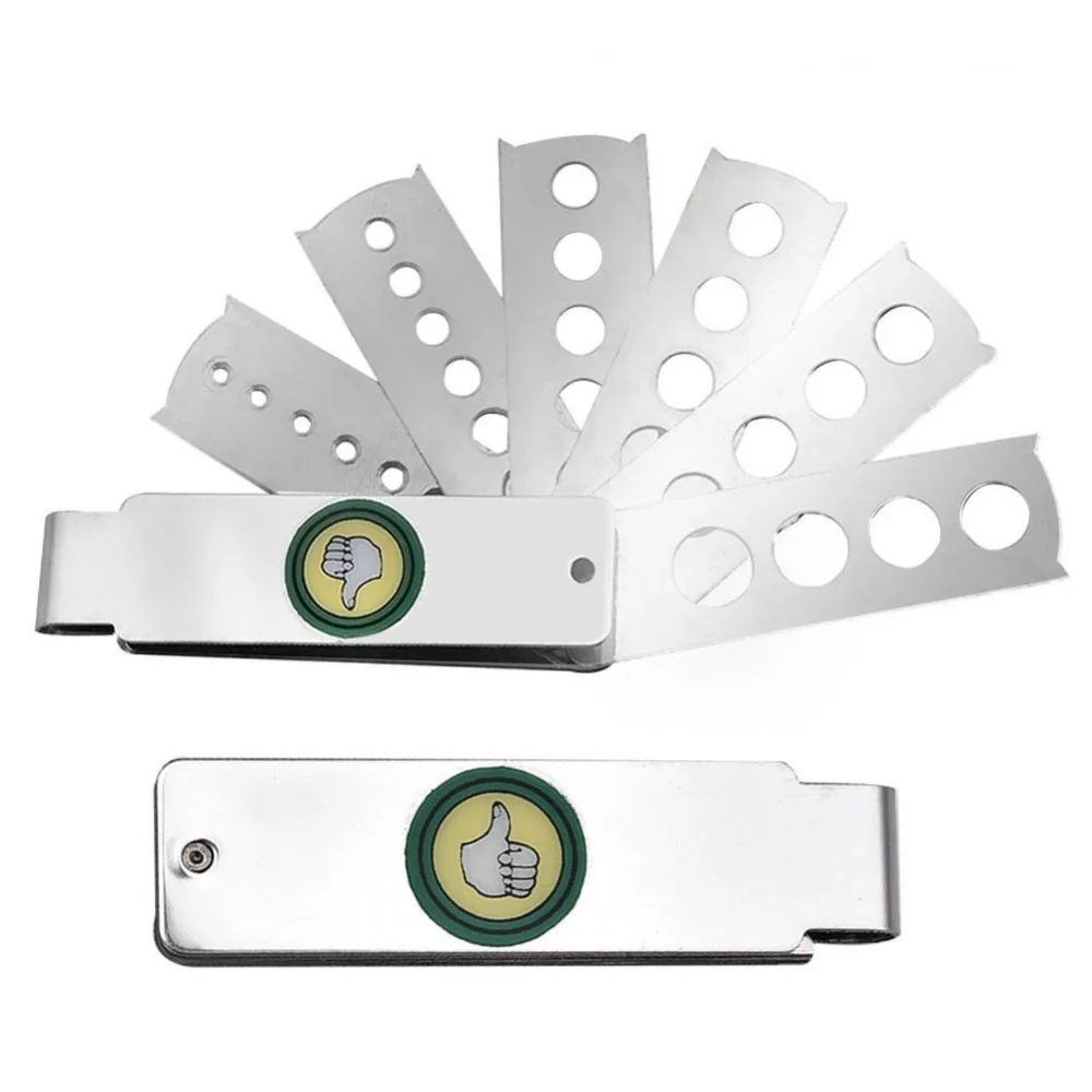 

Professional Six Sides Fan Gem Gauge Silvery Diamond Measuring Tool Stone Measuring Tool Jewelry Making