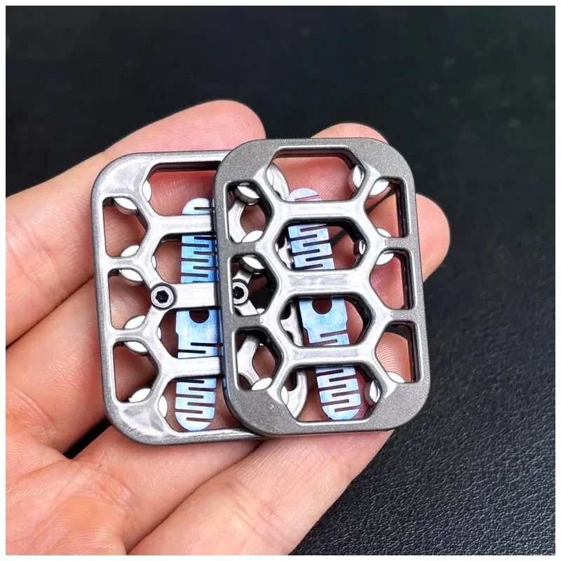 EDC Fidget Magnetic Push Card Metal Infinite Position Fidget Spinners Toys Stress Relief Toy Mechanical Slider Men Anti Anxiety
