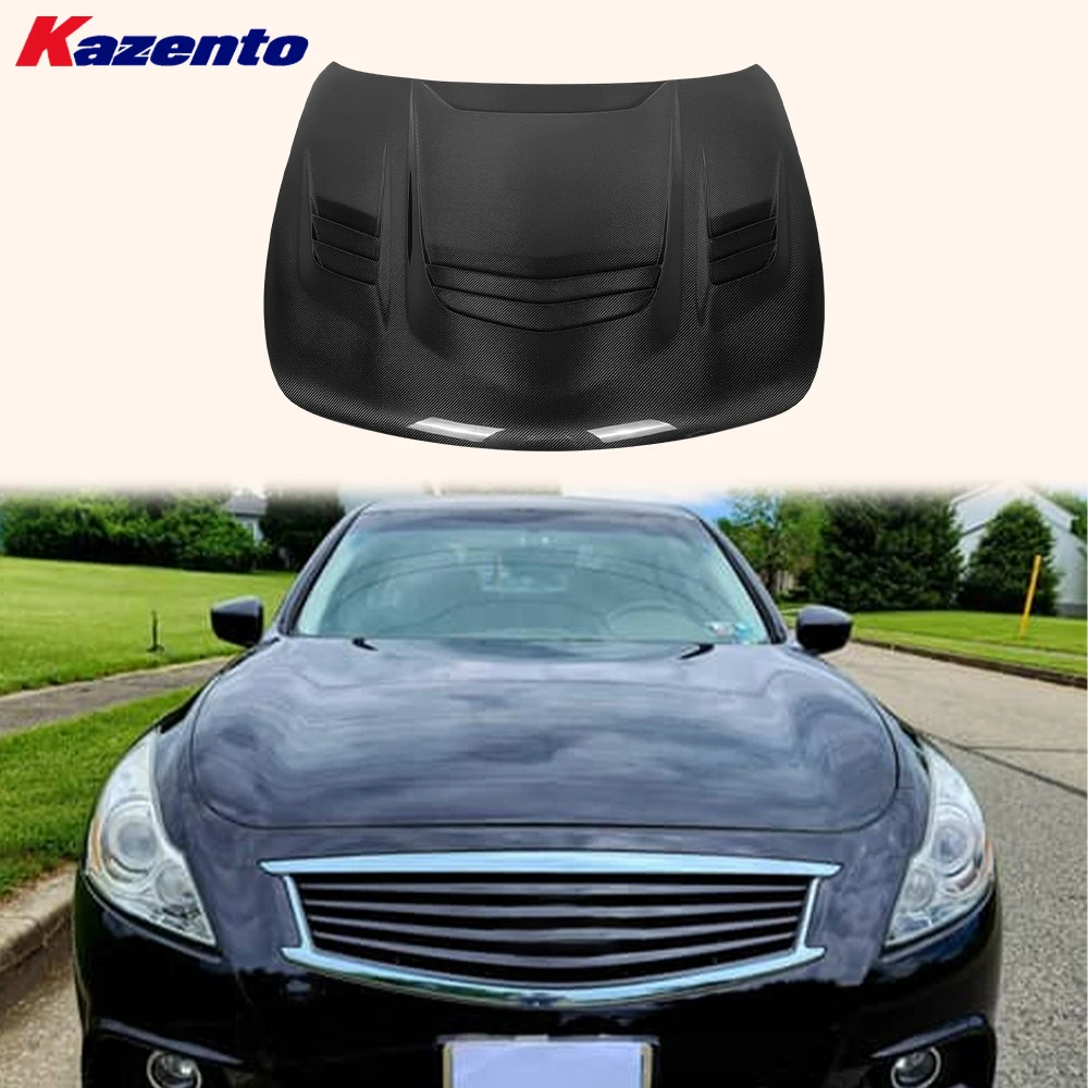 For Infiniti G37 Q40 Sedan 08-13 Carbon ATT Style Front Vented Cooling Hood( Ocean freight is favorable, welcome to inqury)