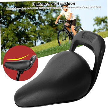 MTB saddle PU child bike seat waterproof bicycle seat cushion super soft shock absorption balance car universal thickened cushion