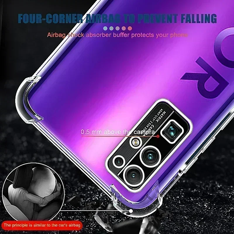 Transparent Shockproof Case For Honor 90 80 70 Pro 60 50 30 Lite Soft Silicon Shell X6 X7 X8 X9 X10 X20 SE X30 X40 GT Back Cover