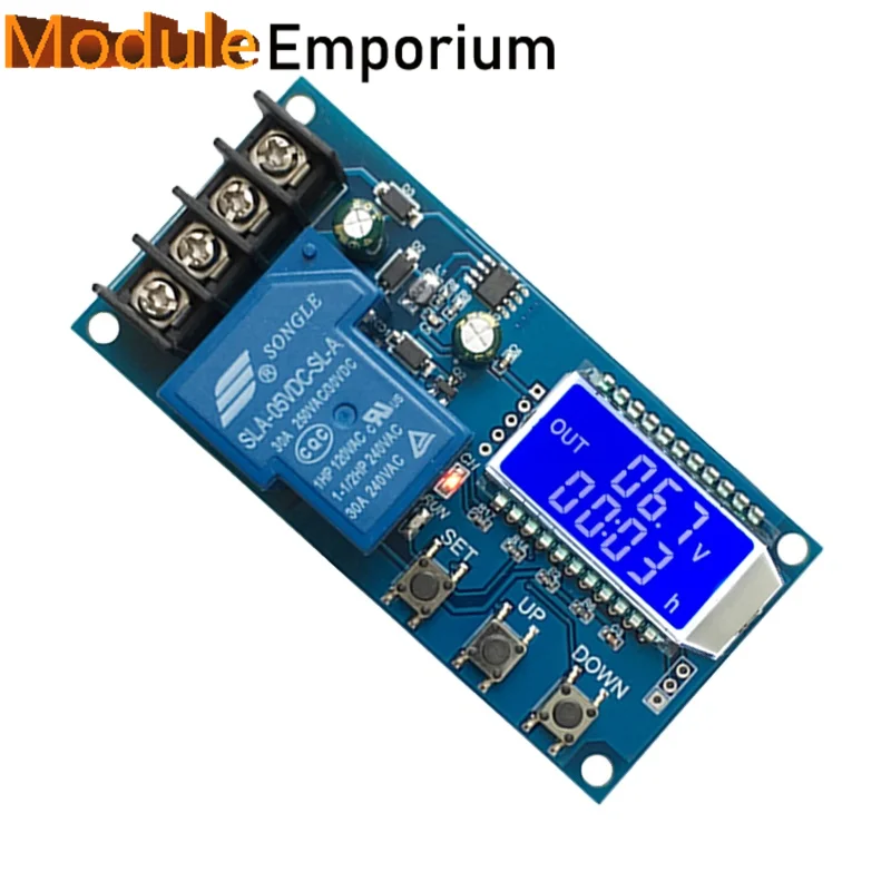 XY-L30A LCD Display Time Switch DC 6-60v 30A Placa De Proteção Carregador Bateria De Armazenamento Módulo De Controle De Carregamento