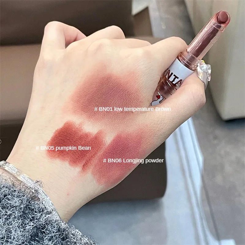 1/3/5 Stuks Lippenstift Matte Afwerking Waterdicht En Niet Gemakkelijk Te Vervagen Misty Lip Glazuur Labiaal Glazuur Fluweel Niet Gemakkelijk Vervagen Lippenstift