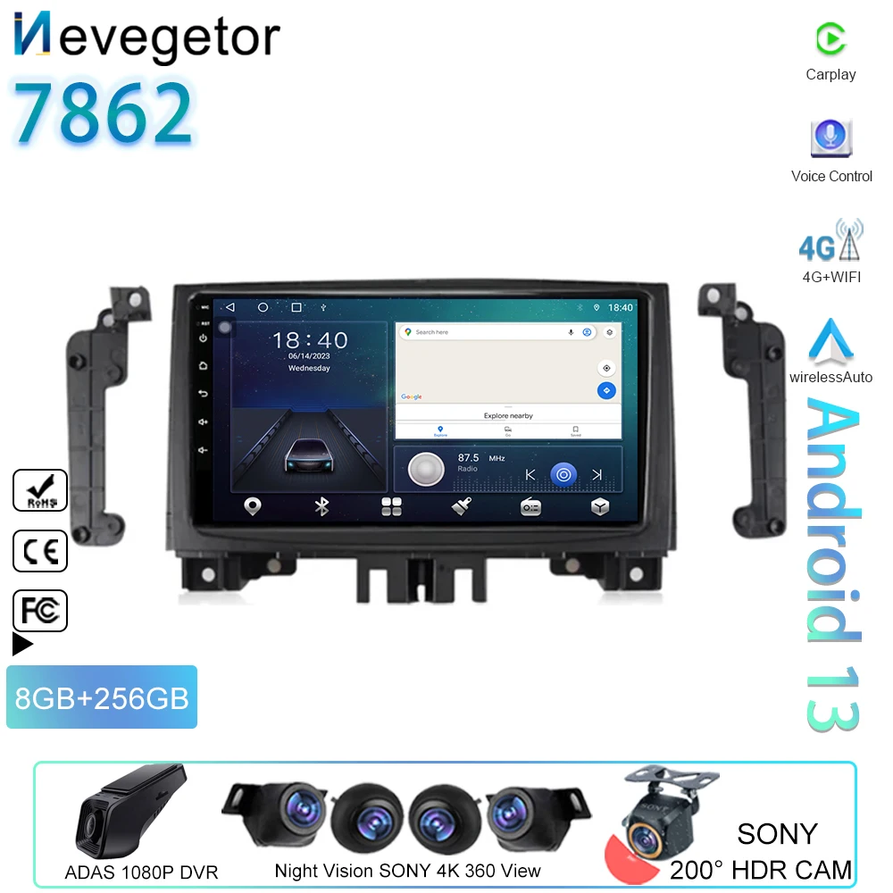 Car Android 13 For Benz Sprinter Volkswagen Crafter 2006 - 2016 Auto Radio GPS Navigation Multimedia Player Carplay No 2dind DVD