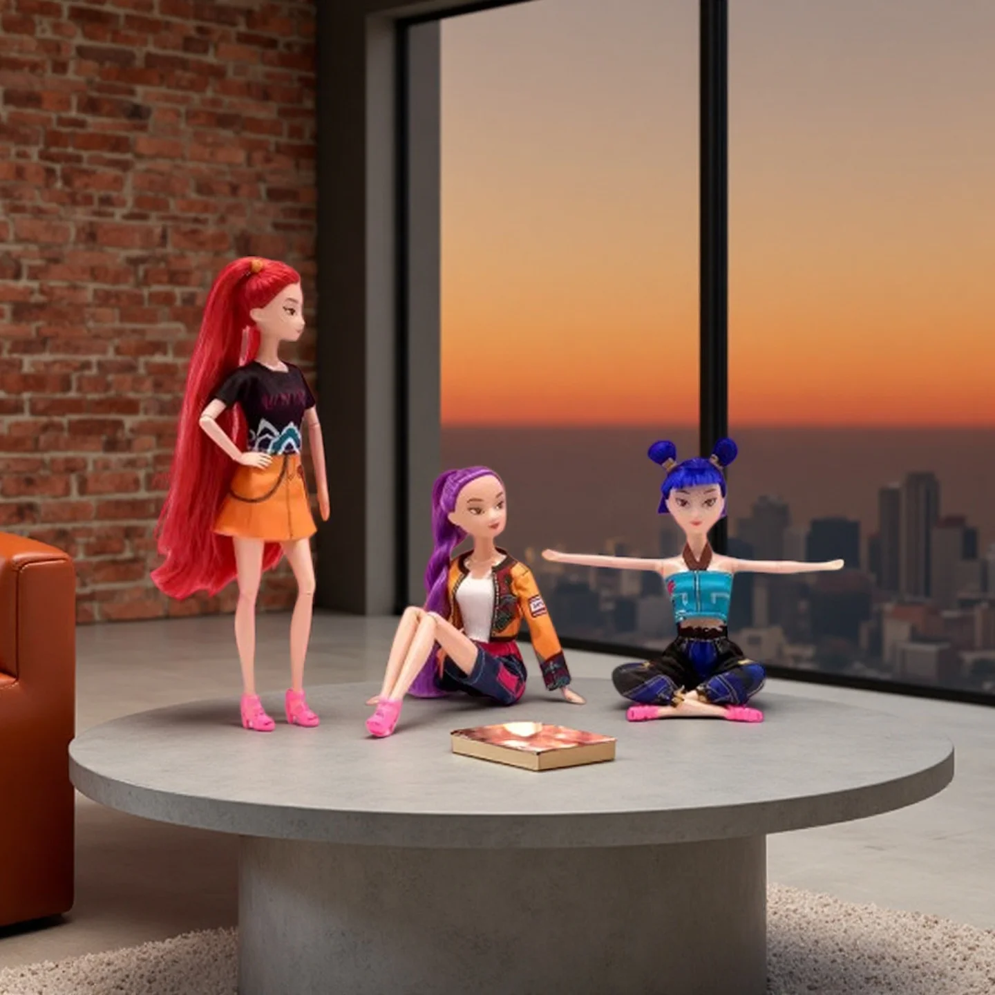 Jouet en PVC Demon Hunter K-Pop 30cm - Décoration de bureau Figurine d'action Collection pour enfants