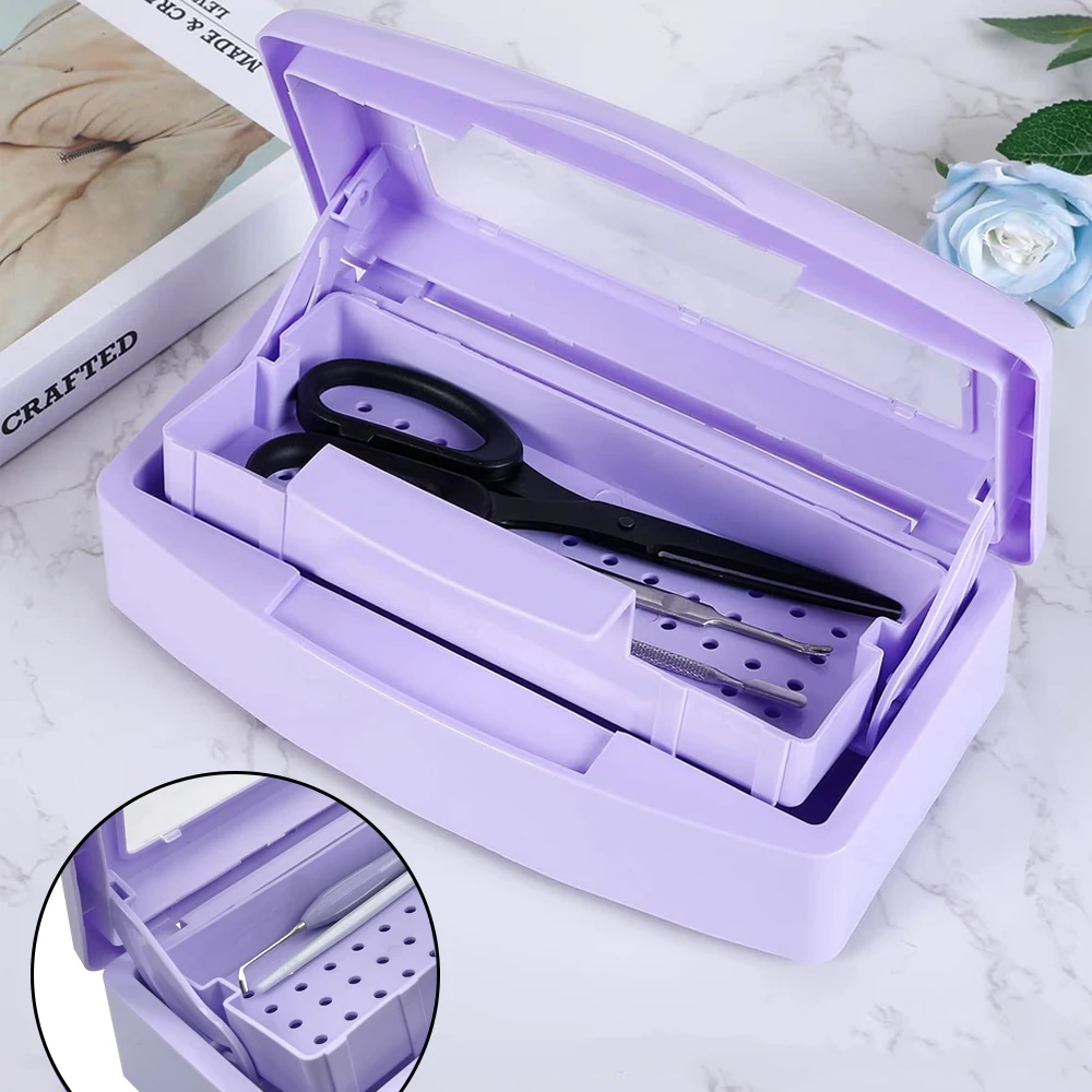 Dental Instrument Soaking Lifting Disinfection Box Dentistry Sterilization Case Dentist Cleaning Storage Tray Holder Organizer