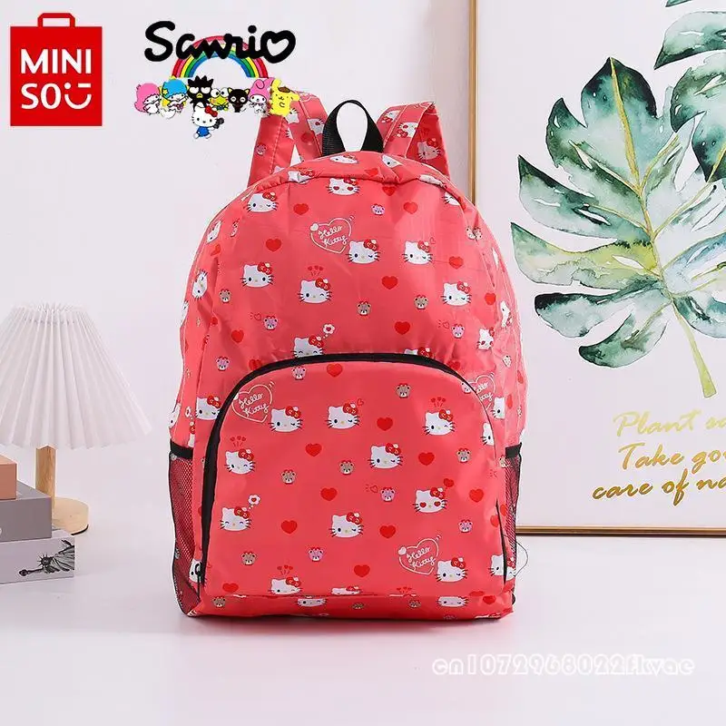 Sanliou 2024 New Student Backpack Fashionable High Quality Girls' Foldable Backpack Cartoon Large Capacity Women's Backpack