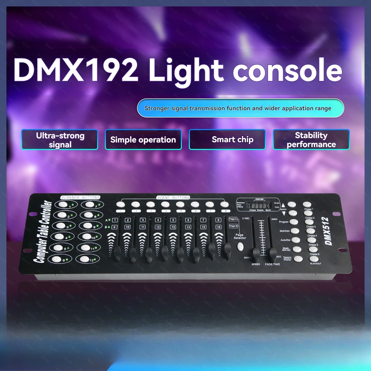 DMX-192 Controller Light Console Moving Head Light DMX512 Controller Dimming Console Stage Lighting Equipment Party Light Show
