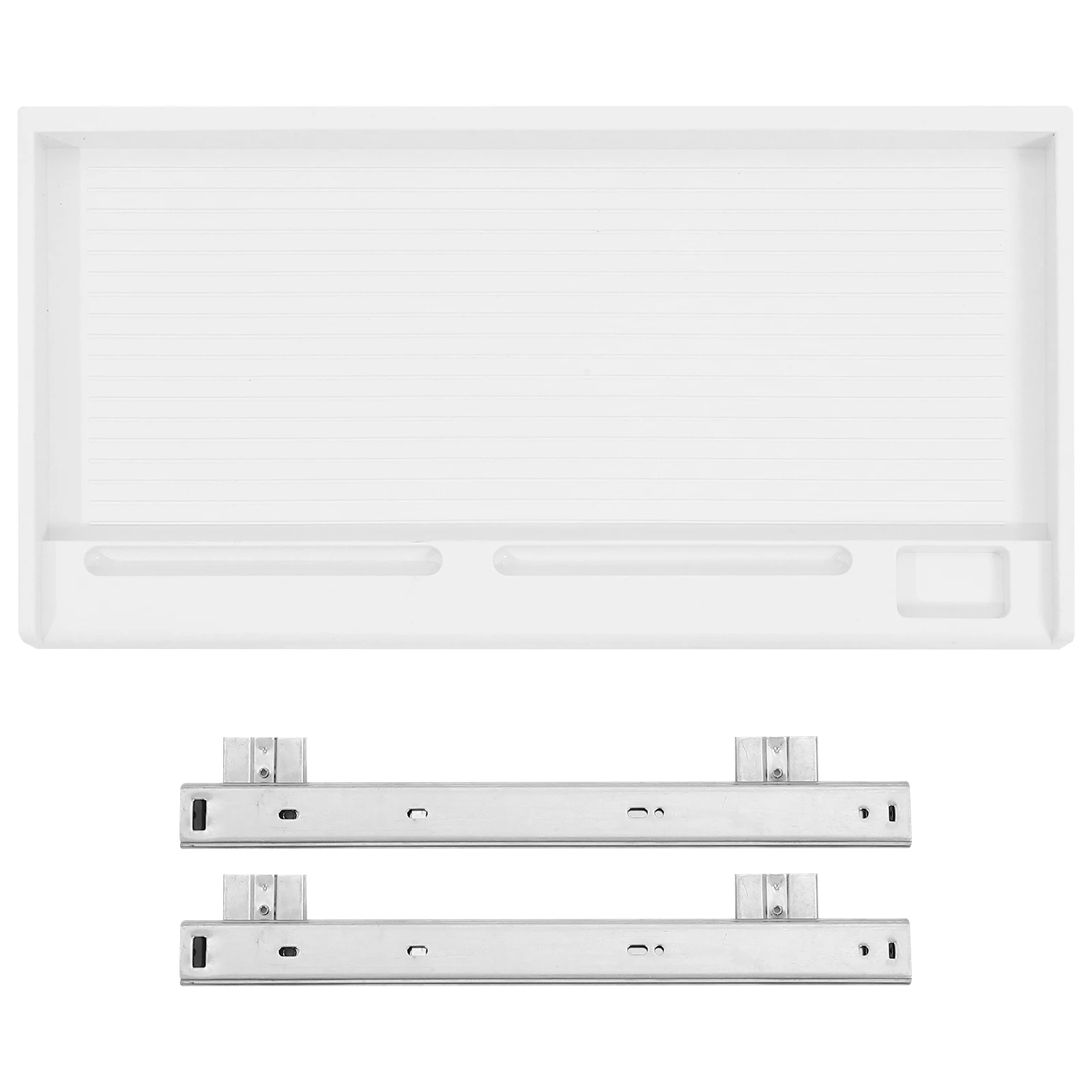 

Slide Rail Clamp Keyboard Tray Office Drawer Holder under Desk Pp Organizer for