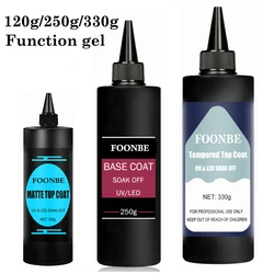 FOONBE 120g/250g/330g Base Gel Super Top Coat Matte Top Coat Gel Polish Soak Off UV LED Gel Varnish Functional Gel Nail Salon