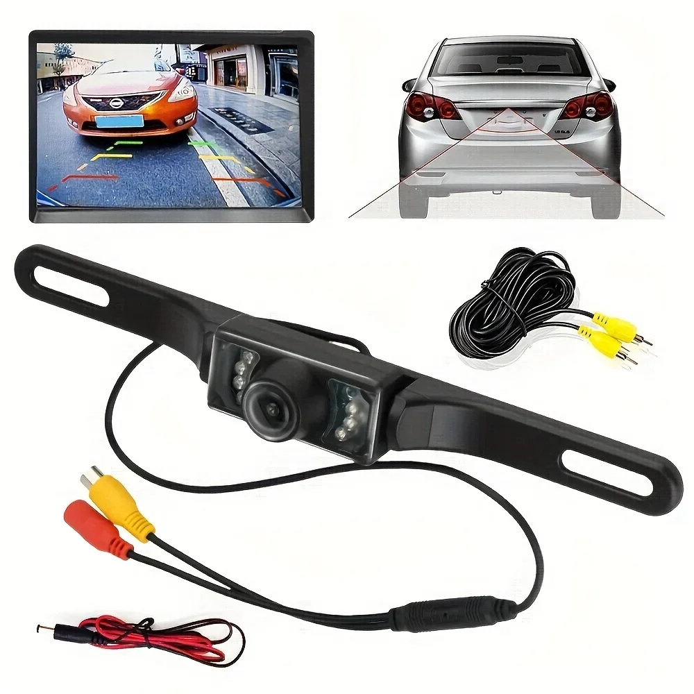Universal Rearview Camera for Trucks And Suvs, Featuring a 149° Angle And Night Vision Capabilities.