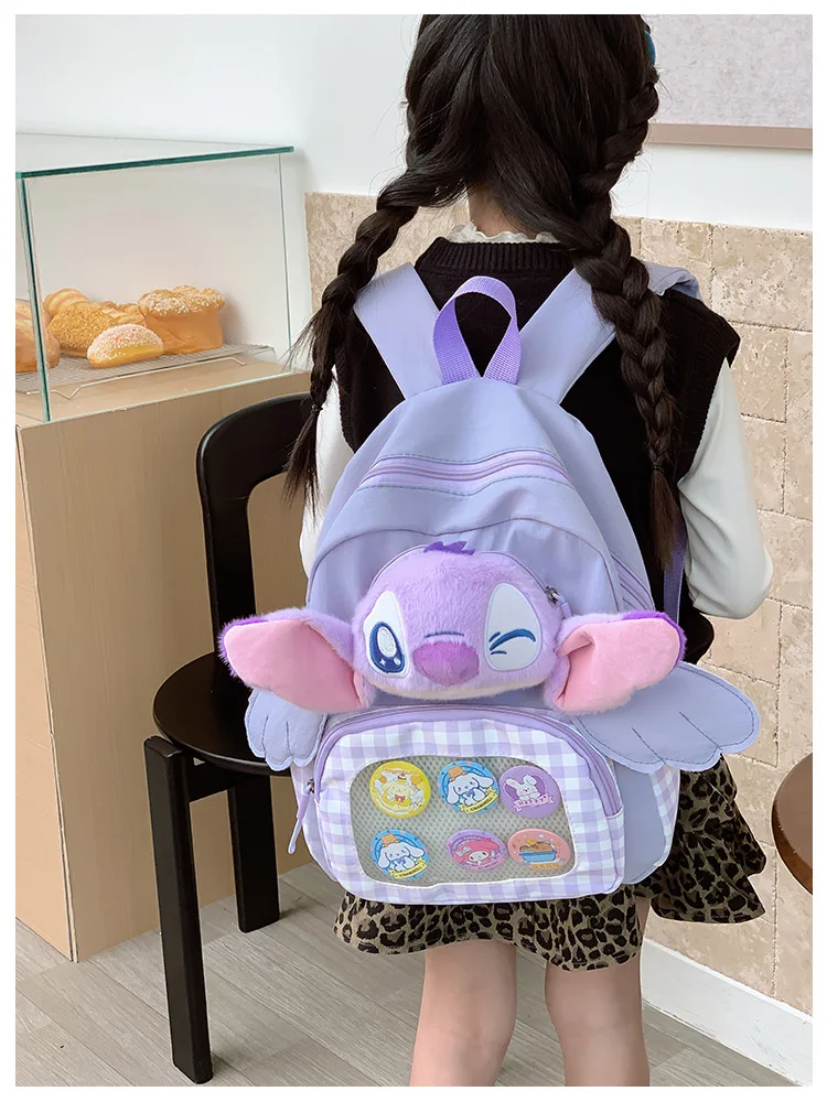 لطيف جديد ديزني ليلو وستيتش على ظهره Kawaii الكرتون أنيمي غرزة دمية حقيبة Itabag حقيبة كتف عادية هدية عيد الميلاد هدية عيد ميلاد #3