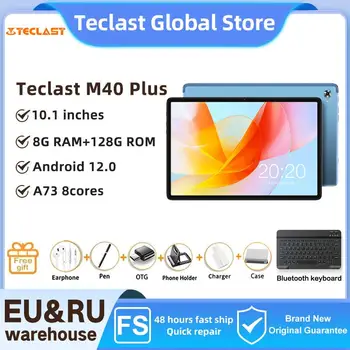 Top Teclast M40 Plus 안드로이드 12 태블릿, 10.1 인치 IPS, 1920x1200, 8GB RAM, 128GB ROM, MT8183, A73, 8 코어, 7000mAh, C타입 GPS, BT5.0 