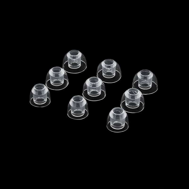 1Pairs Crystal Clear Silicone Earphone Cover In Ear Style Silicone Soft Earplugs Suitable For Senhai Iron Triangle Earphones