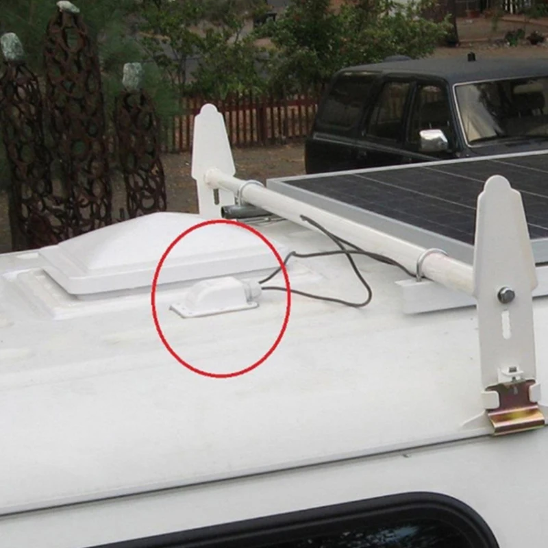 Double Wire Entry Gland Box Solar Panel Roof Wire Entry Gland Box Cable Motorhome Hole RV Yacht Car Accessories New