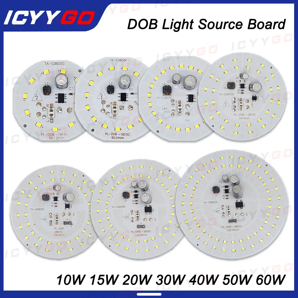 

Светодиодный Chip SMD2835 без драйвера 10 Вт 15 Вт 20 Вт 30 Вт 40 Вт 50 Вт 60 Вт AC 220-240 В