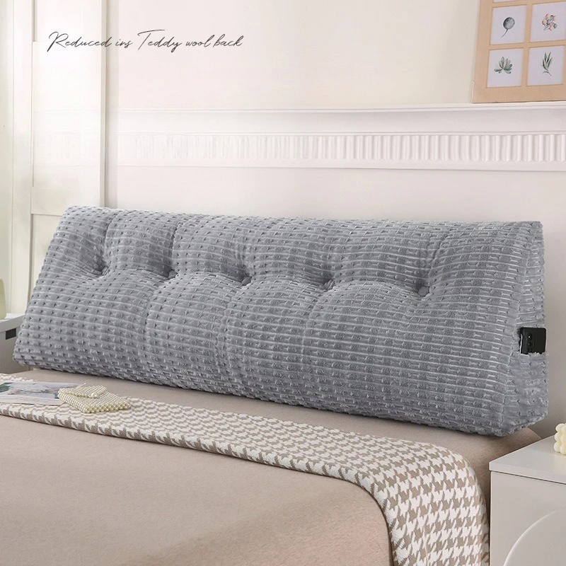 Wedge Pillow Triangle Sofa Bed Headboard Cushion Soft Bag Tatami Bed Rest Pillow Large Detachable Cushion Washable Back Pad