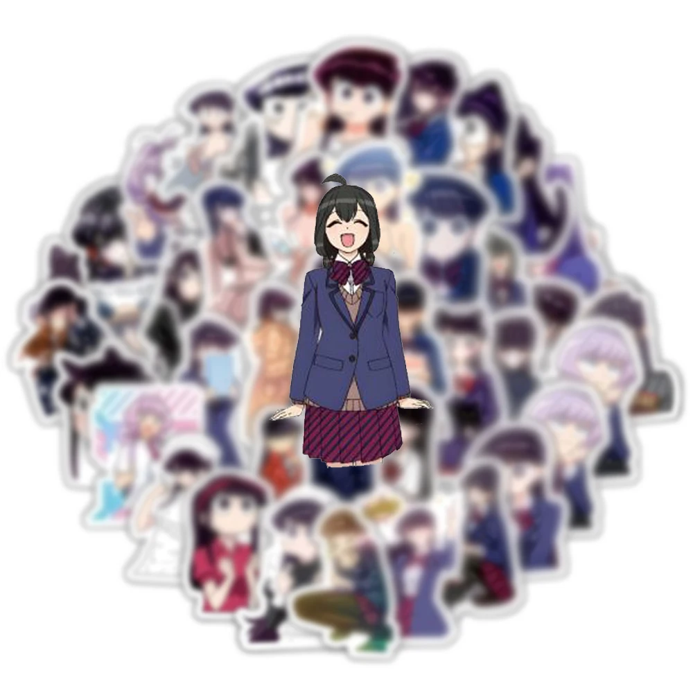10/30/60/120pcs Komi Can\'t Communicate Anime Stickers Komi Shoukok Tadano Sticker Scrapbooking Luggage Suitcase Kawaii Yamai Dec