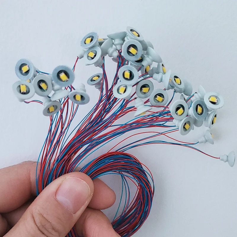 10 pçs/lote modelo diy lâmpada 3v luz led para micro paisagem areia mesa cena iluminação layout diorama kits