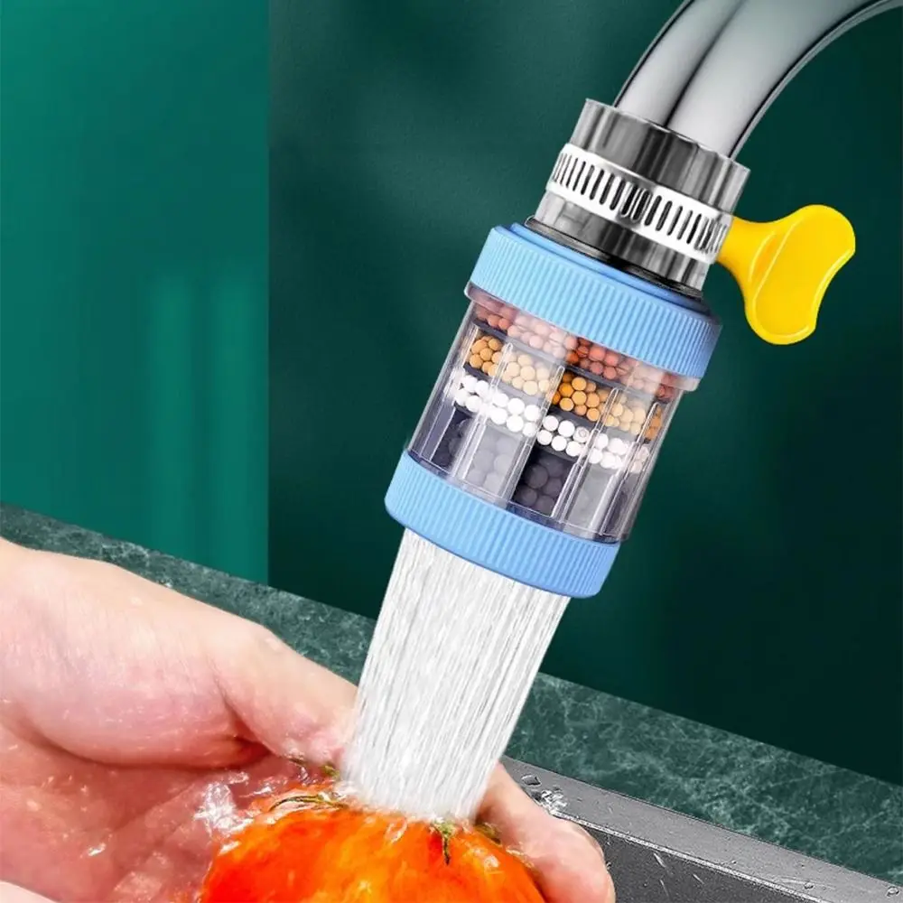 

5 шт. 6-слойный фильтр для крана, вращающийся на 360 градусов съемный фильтр, очиститель воды, гибкий, простой в установке
