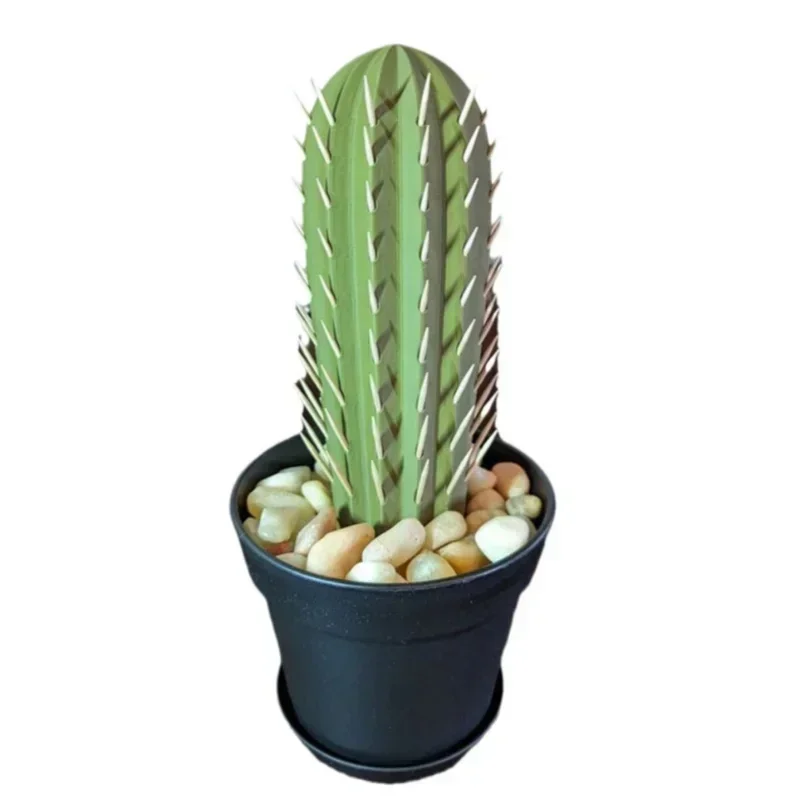 1PC 3D Printed Cactus Toothpick Dispenser House Plant, Cactus Toothpick Holder,for People Who Can't Keep Plants Alive Decor view 5