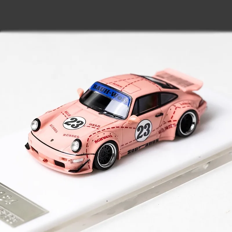 Diecast 1/64 Scale Porsche 993 RWB (Rauh-Welt Begriff) Resin Display Model Alloy Car Model Toys for Boys Gift