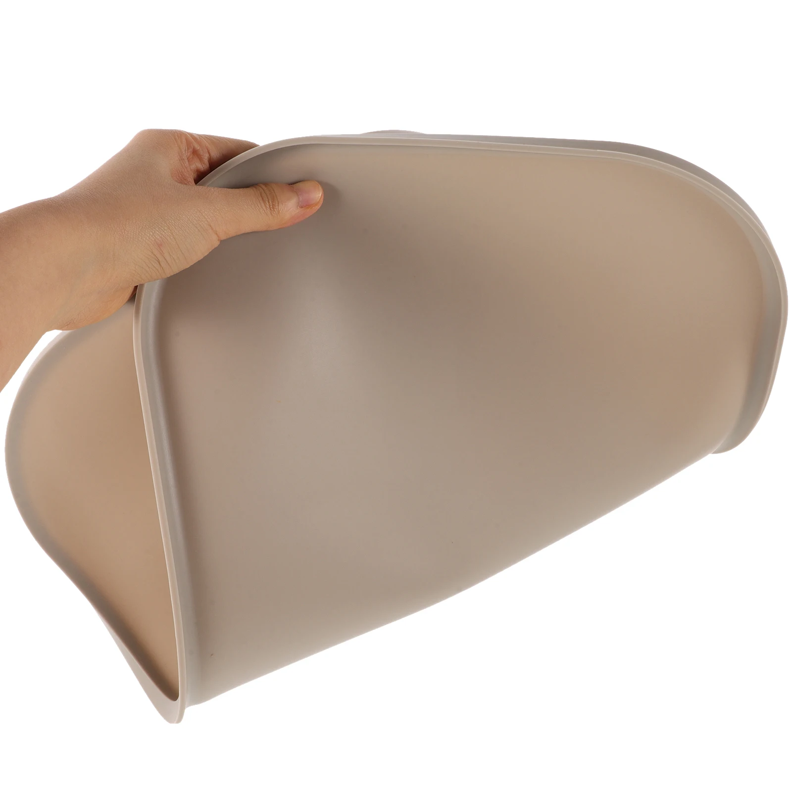 

Silicone Feeding Raised Edge Waterproof Food Bowl Thick Reusable Floor For Cat Dog Puppy Household No Leak Practical Pet Eating