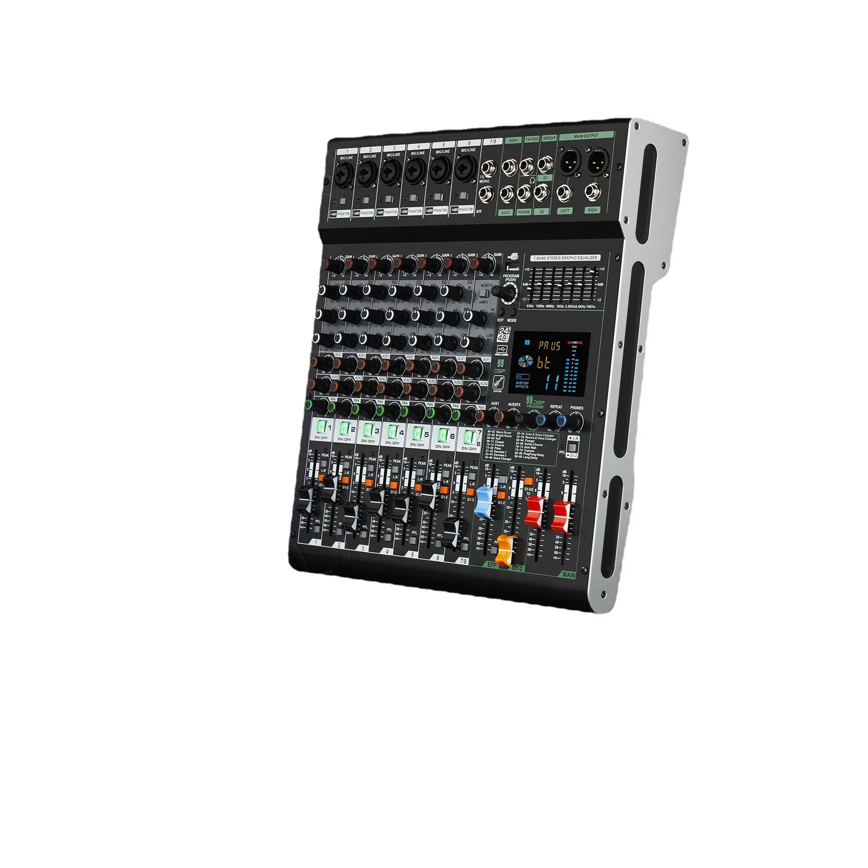 Can be connected to pure power amplifier reverb effect suitable for wedding stage outdoor bar professional mixer ST-80