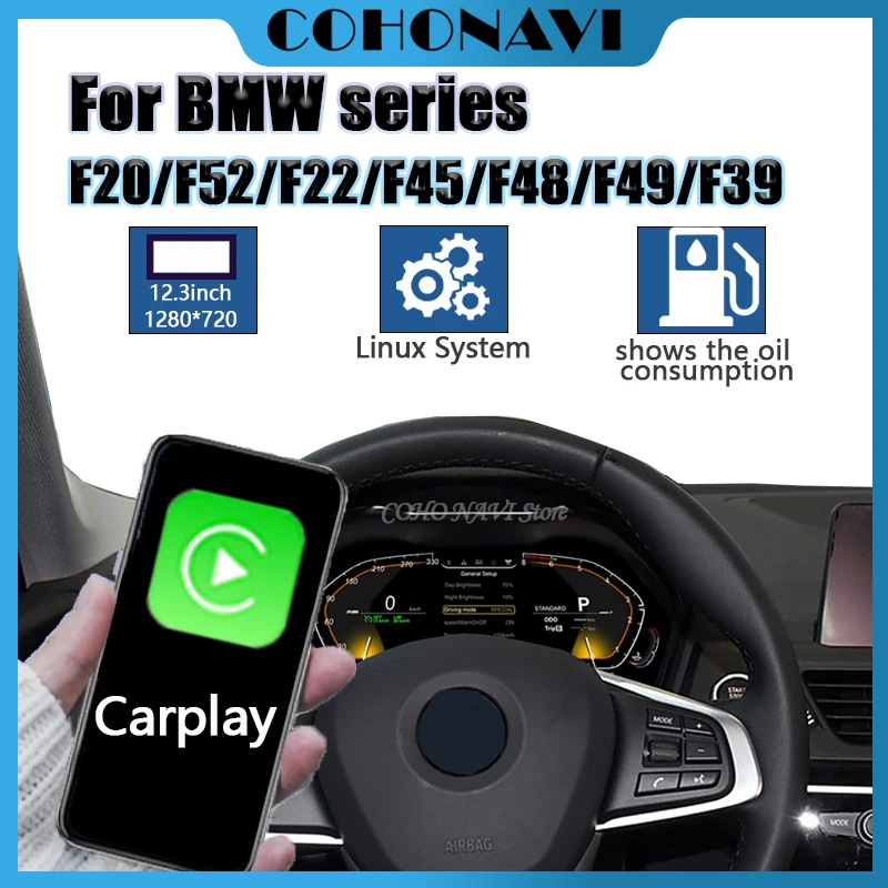 

For BMW new instrument panel 2013-present Model 1 Series F20/F52/2 Series/X1-F48/F49/X2-F39 Virtual Cockpit Instrument