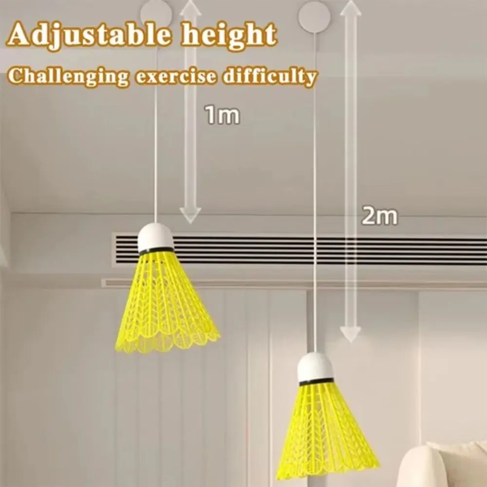 Self Study Badminton Trainer Professional Single Player Badminton Rebound Trainer Portable Stretch Design