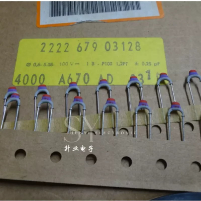 10pcs-100pcs BC 0.0000012uf/100v 1.2pf 1p2 12 brand new copper foot silver film mica capacitor