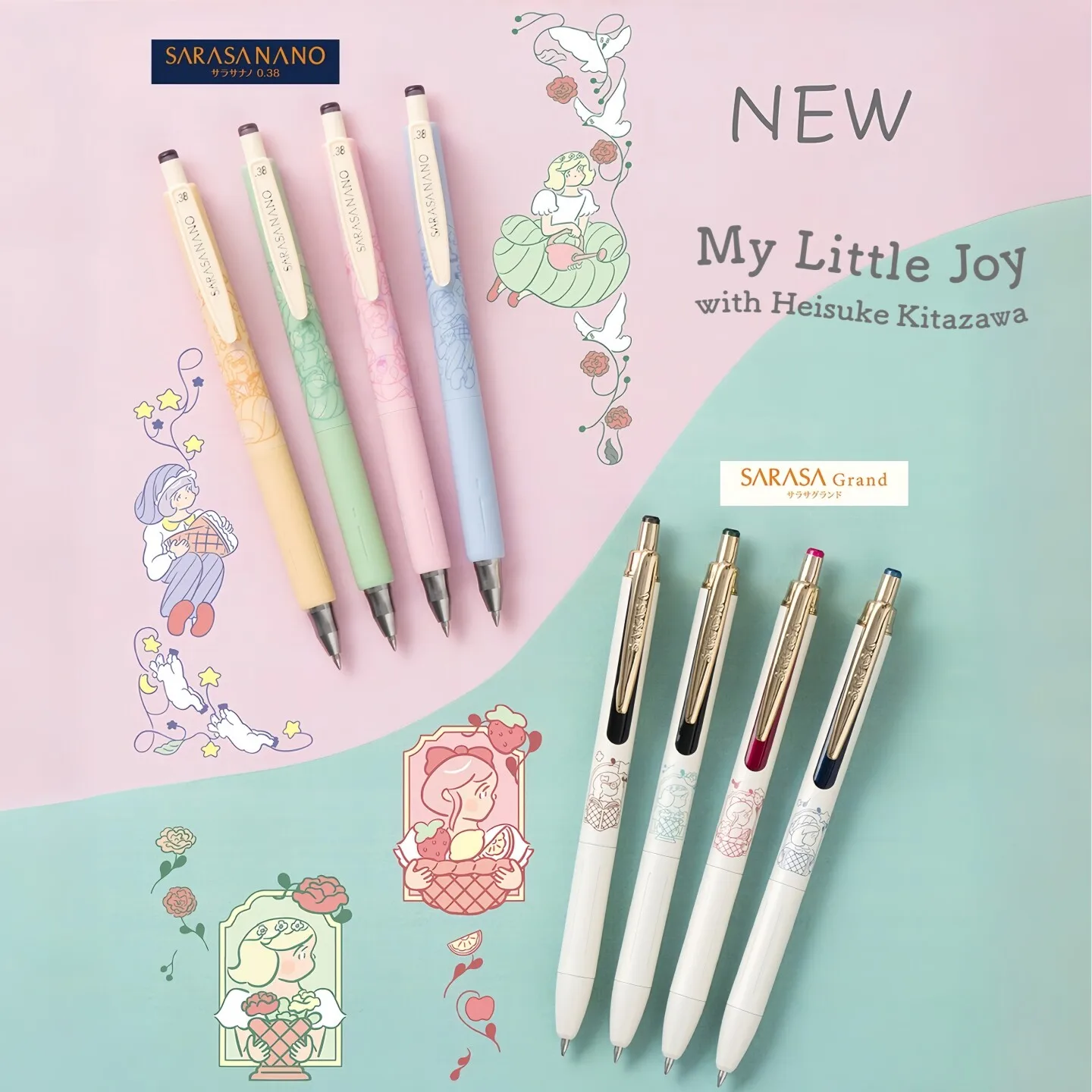 

New Style ZEBRA Nano JJ57 Limited Edition Color 0.38 0.5mm Gel Pen Cute Japanese Stationery