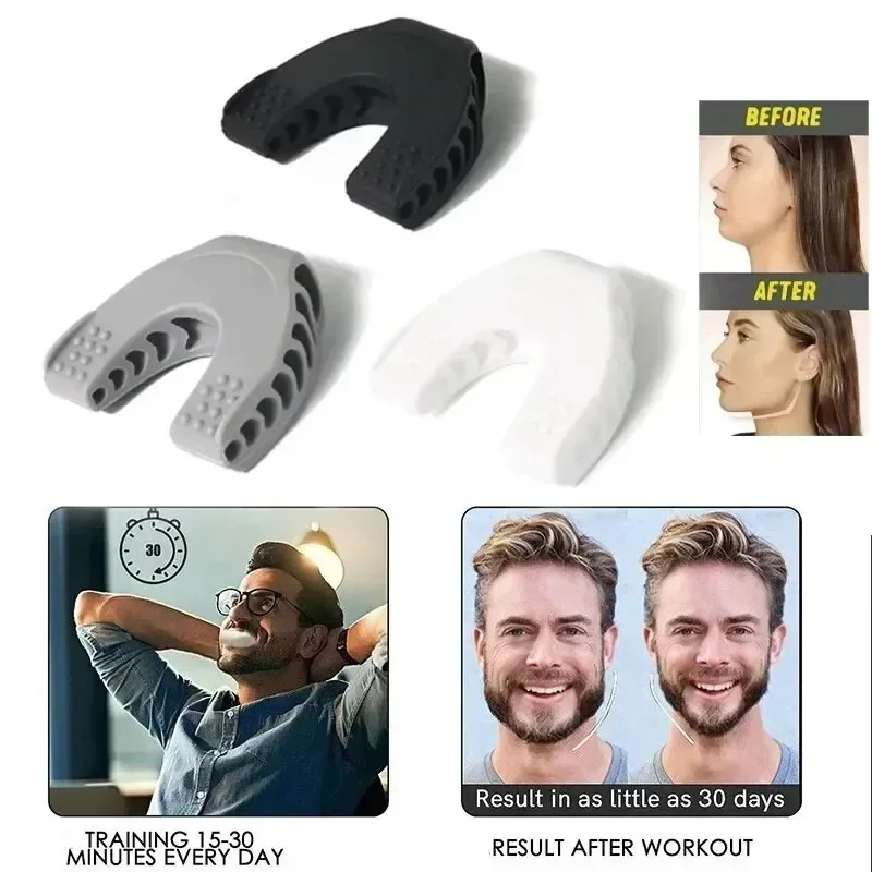 

1pcs U Shape Jaw Exerciser New Facial Mouth Jawline Face Fitness Muscle Chew Ball Bite Breaker Training Equipment