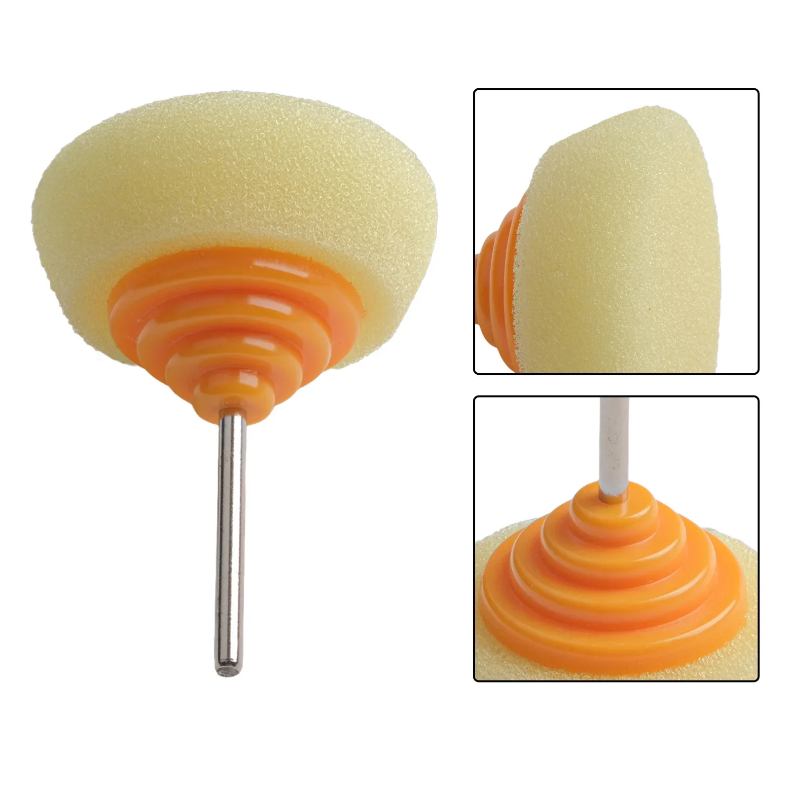Mini esponja de pulido con vástago de 3mm, rueda pulidora, cubo de coche, llanta de acero, almohadilla de pulido para pulidor de coche, accesorios de herramientas, 1 Uds.