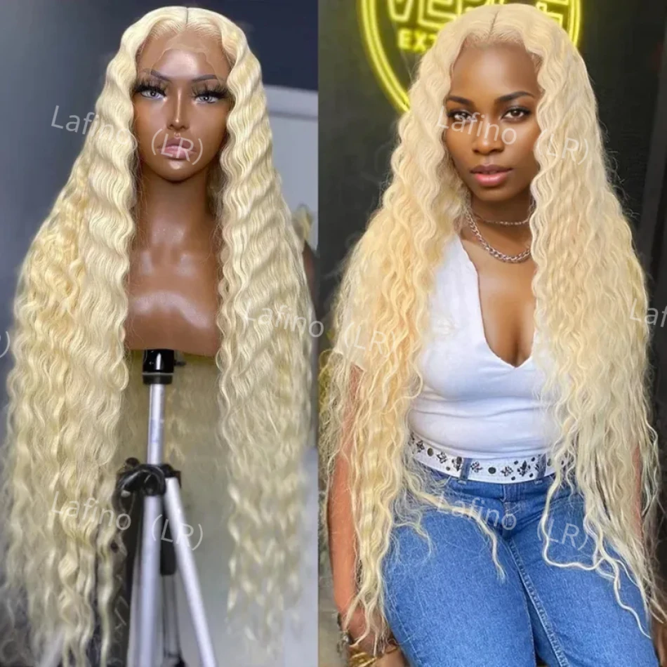 Honey Blond 613 HD Lace Deep Wave Frontal Curly Wigs 100% Choice 13x6 Human Hair Quality Brazilian Cheap Wigs on Clearance Sale