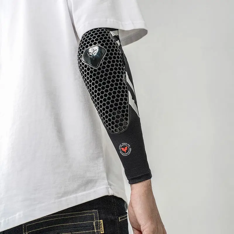 

Motorcycle Riding Elbow Pads Summer Ice Silk Sleeves Locomotive Riders Anti-drop Protective Gear Sun Protection Sweat Absorption