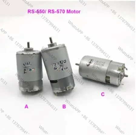 1Pc RS550/ RS570 High Speed High Power Motor DC 14.4V 19.6V 24V 12200RPM-20000RPM Large Torque for Electric Drill Tool
