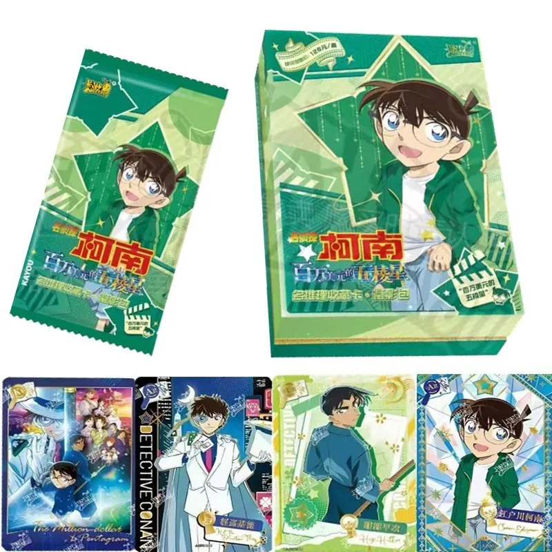 KAYOU Detective Conan Name Reasoning Unveiling Collection Card Kudou Shinichi Mouri Ran Rare Anime Card Kids Toys Christmas Gift