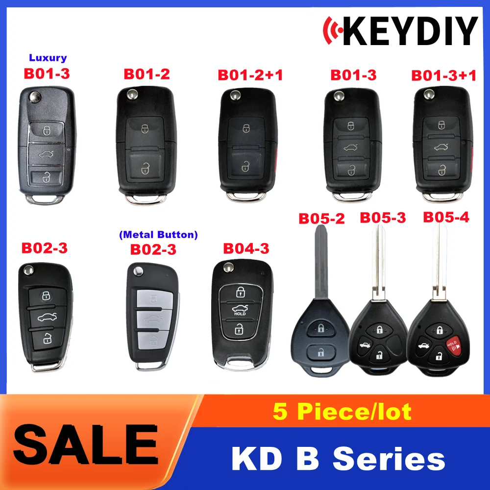 

5 шт./лот KEYDIY KD B01 B02 B04 B05 универсальные автомобильные ключи серии B, используемые с программатором KD900/MINI/KD-X2
