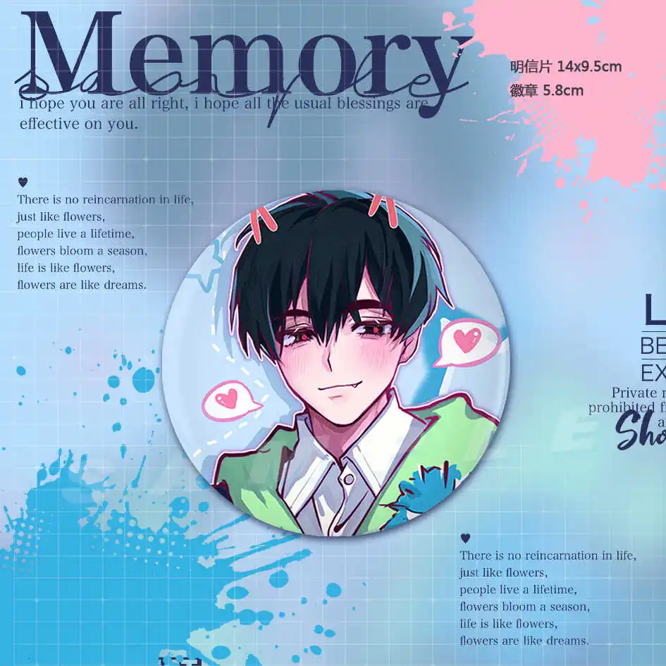 Anime Alien Stage Ivan Till Cosplay Cartoon Postcard Badge Emblem Pendant Brooch Mascot Ornament Ambitus Derivative  Gift