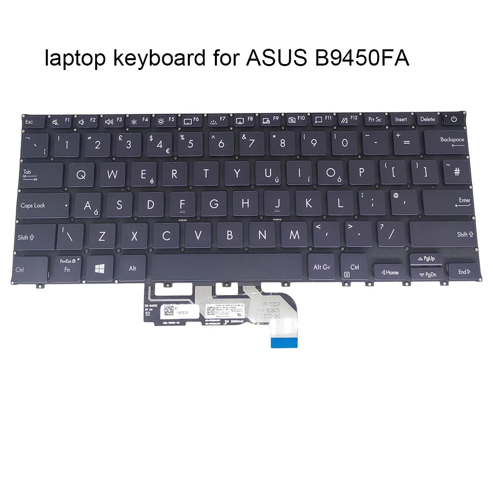 

AZERTY Belgian Czech UK GB Backlit Keyboard For ASUS ExpertBook B9 B9400 B9400CEA CBA B9450 B9450FA 0KNB0 1620UK00 1620CS00 New