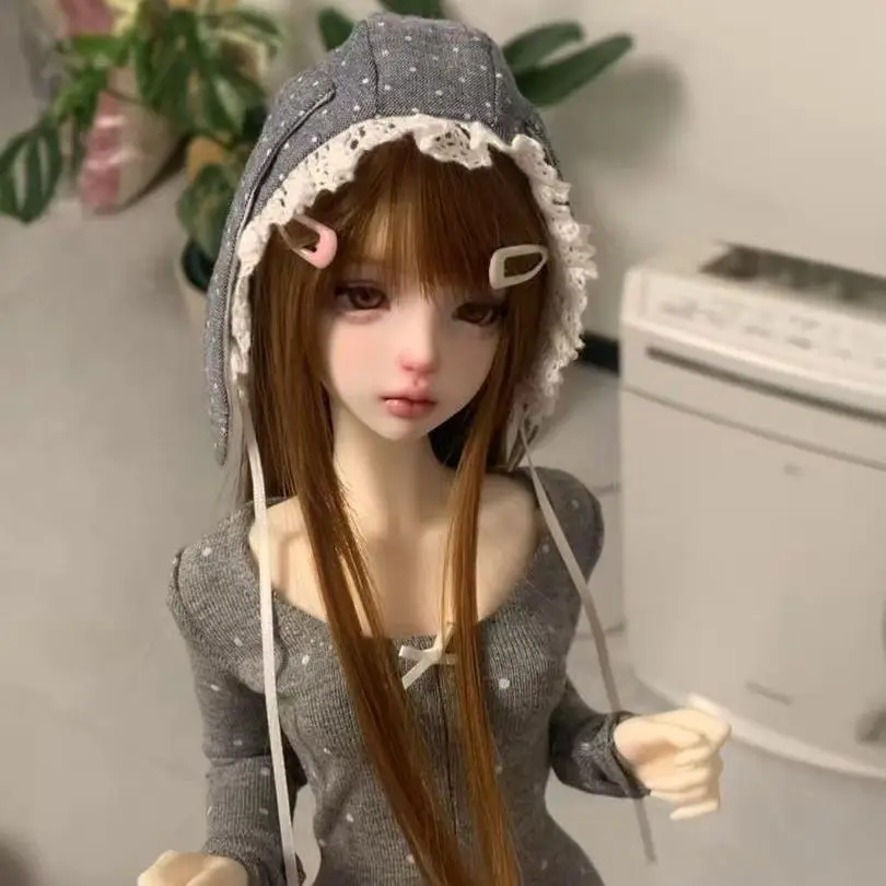 1/3 1/4 1/6 Bjd Doll Costume Kawaii Jumpsuit+Long Ear Hat Dressing Toy Daily Dressing Game Fashion Bjd Doll Accessories No Doll