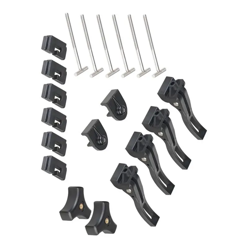 Reliable-For Tri-Fold Tonneau Cover PARTS-FEH Truck Cargo Cover Fixing Kit Front Clamp Tri-Fold Tonneau Cover Universal Replacem