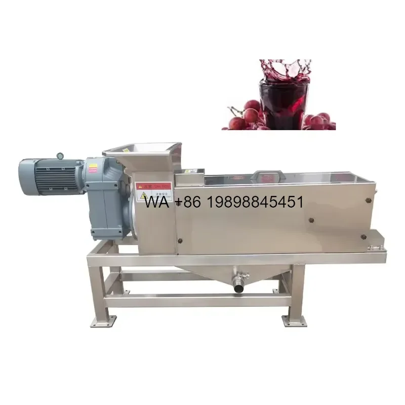 Wmwmnu Commercial Grape Juicer Screw Press Juice Extractor Crushing for Fruit Vegetable Processing