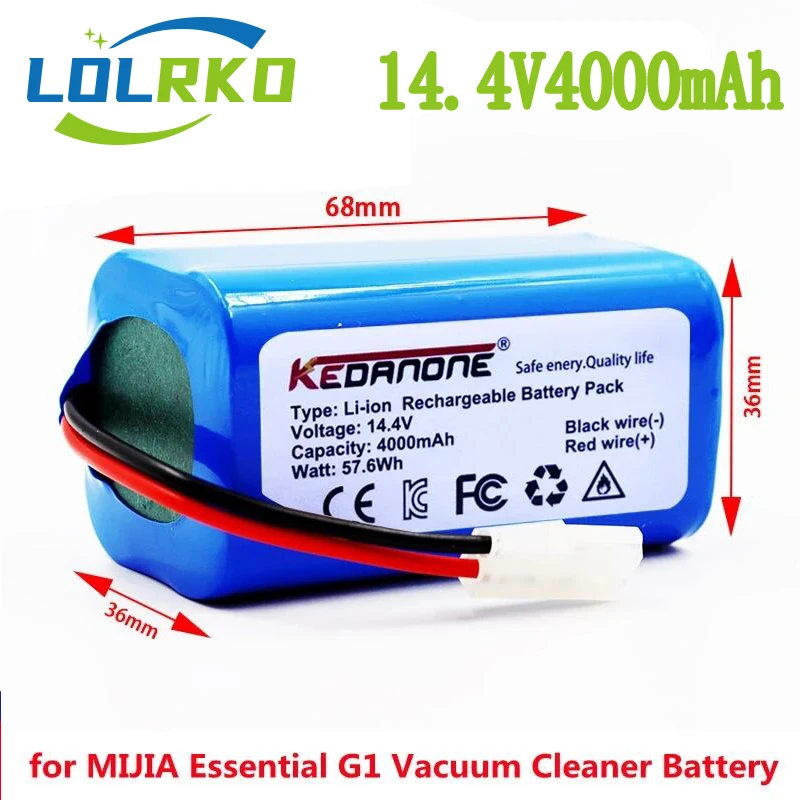 Neuer 4 s1p 14,4 v 3500mah Li-Ionen-Akku, für xiaomi mijia mi Roboter Vakuum mopp essentiell g1 mjstg1, skv4136gl h18650ch r30 r35