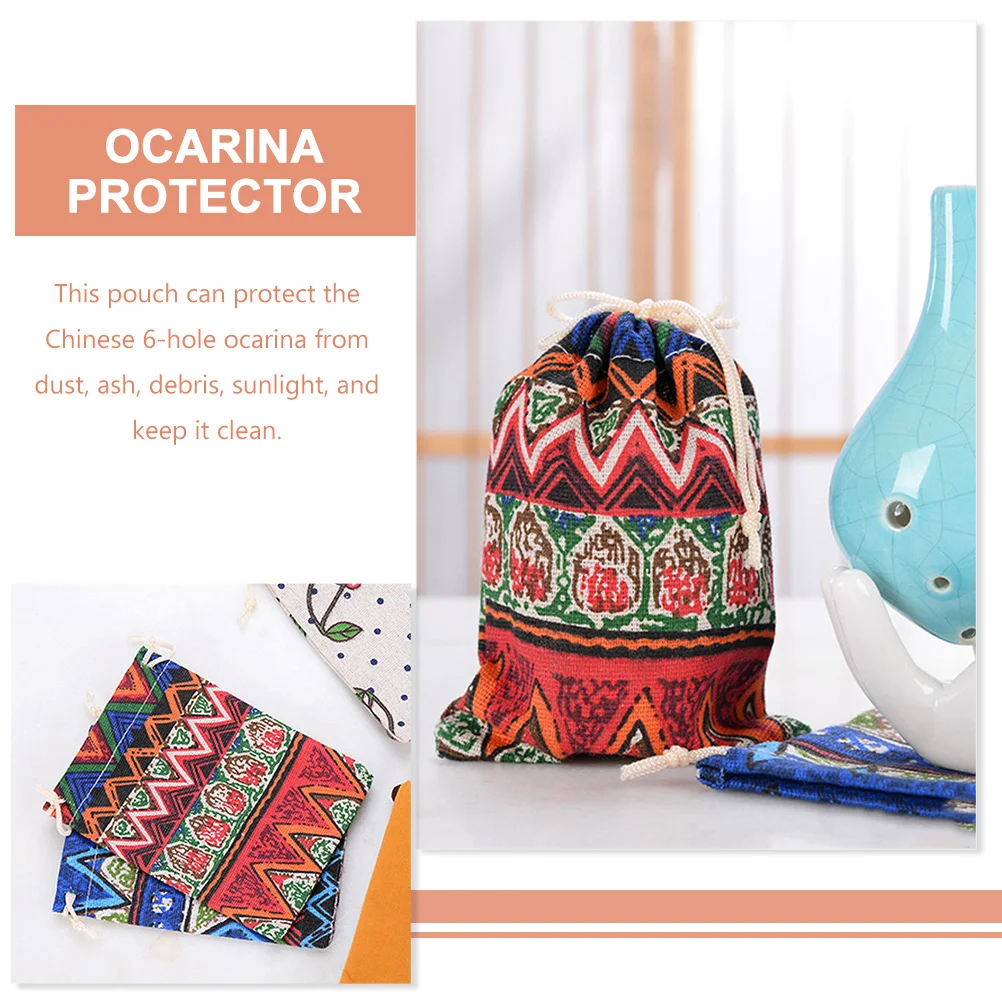 6 Pcs Ocarina Protection Bag The Tote Break-proof Protector Item Storage Organizer