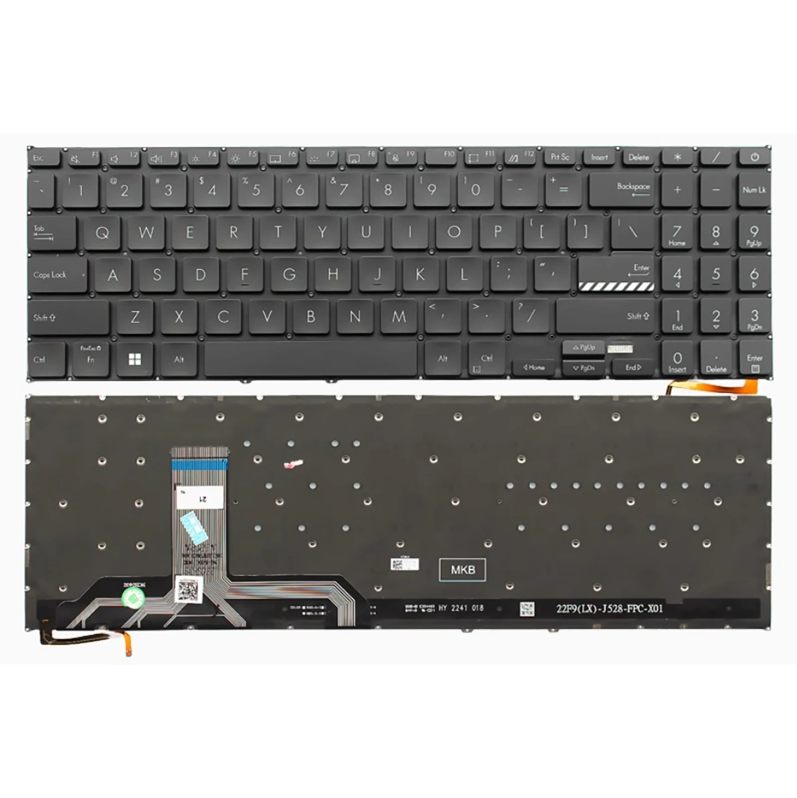 US for ASUS Fearless 15 16 X1504 F1504 X1505 M1505 X1603 X1602 ZA Laptop Keyboard